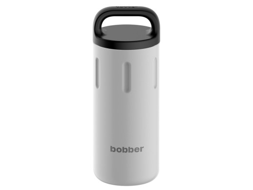Вакуумный термос с керамическим покрытием бытовой, тм bobber, 590 мл. Артикул Bottle-590 Sand Grey (серый) с нанесением логотипа с нанесением логотипа