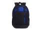Рюкзак TORBER CLASS X, черный с синей вставкой, полиэстер 900D, 45 x 32 x 16 см