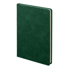 Ежедневник недатированный Muse, зеленый, А5, с декоративной коричневой полосой, блок в линейку 24745/15/14