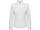 Рубашка Sofia женская с длинным рукавом, белый с нанесением логотипа с нанесением логотипа