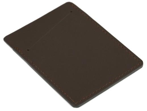Картхолдер Охта, коричневый с нанесением логотипа с нанесением логотипа