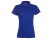 Рубашка поло First 2.0 женская, классический синий с нанесением логотипа с нанесением логотипа