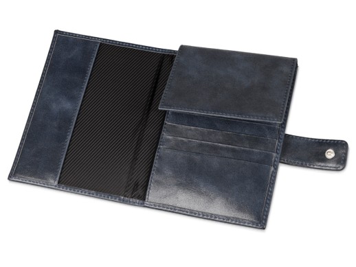 Бумажник путешественника Druid с отделением для паспорта, темно-синий