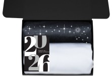 Подарочный набор c пледом, френчпрессом, чаем и медом, белый