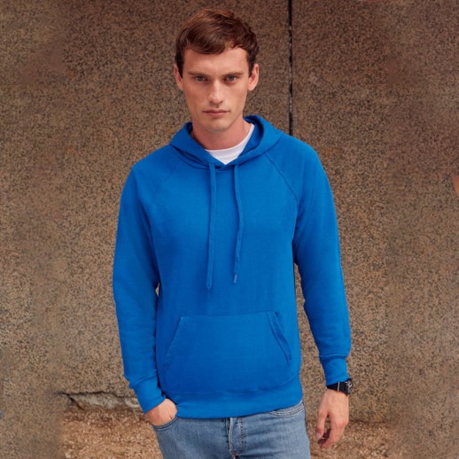 Толстовка без начеса LIGHTWEIGHT HOODED SWEAT 240   621400.36 с нанесением логотипа с нанесением логотипа