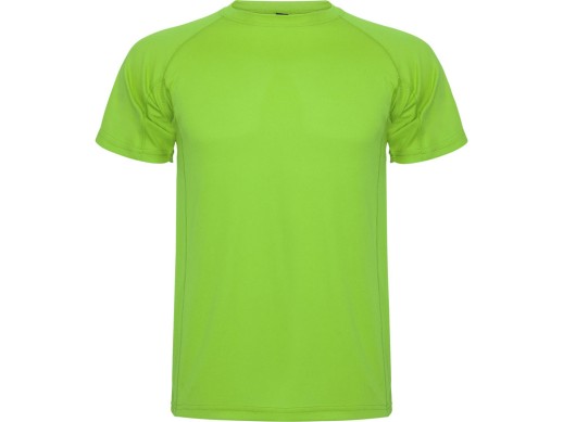 Спортивная футболка Montecarlo мужская, лаймовый с нанесением логотипа с нанесением логотипа