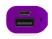 Портативное зарядное устройство (power bank) Basis, 2000 mAh, белый/фиолетовый с нанесением логотипа с нанесением логотипа