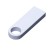 USB 2.0-флешка на 32 Гб с мини чипом и круглым отверстием, белый