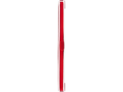 Блокнот ColorNote White, твердая обложка A5, 80 листов, белый с красным с нанесением логотипа с нанесением логотипа