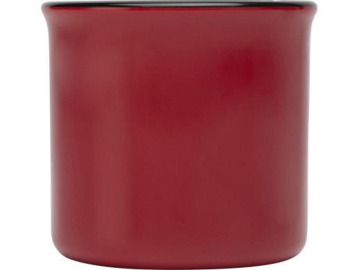 Bari керамическая кружка объемом 240 мл, красный с нанесением логотипа с нанесением логотипа