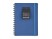 Ежедневник недатированный на гребне А5 Pragmatic, синий (Р) с нанесением логотипа с нанесением логотипа