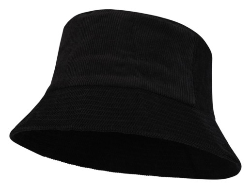 Панама Howson из переработанного вельвета - Сплошной черный