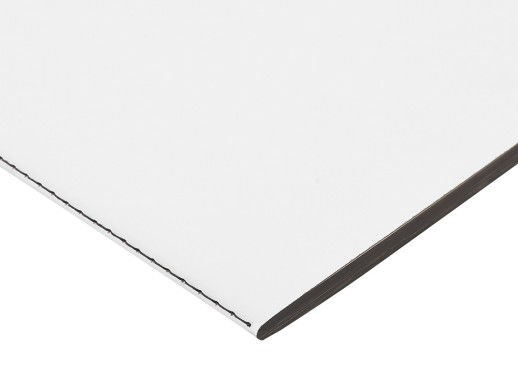 Бизнес-тетрадь А5 Pragmatic Contrast, 40 листов в клетку, белый с черным срезом