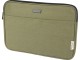 Чехол для 14-дюймового ноутбука Joey объемом 2 л из брезента, переработанного по стандарту GRS, оливковый с нанесением логотипа с нанесением логотипа