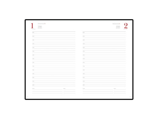 Ежедневник А5 полудатированный Boss, зеленый