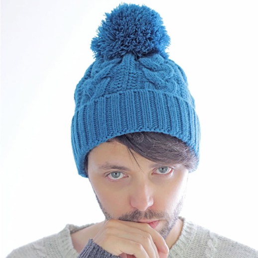 Шапка VOGUE, бирюзовый, верх: 100% акрил, подкладка: 100% полиэстер   25490.07 с нанесением логотипа с нанесением логотипа