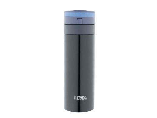 Термос из нерж. стали тм THERMOS JNS-350-BK 0.35L, черный с нанесением логотипа с нанесением логотипа