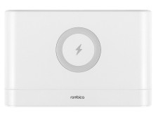Часы с беспроводным зарядным устройством Rombica Timebox 1, белый