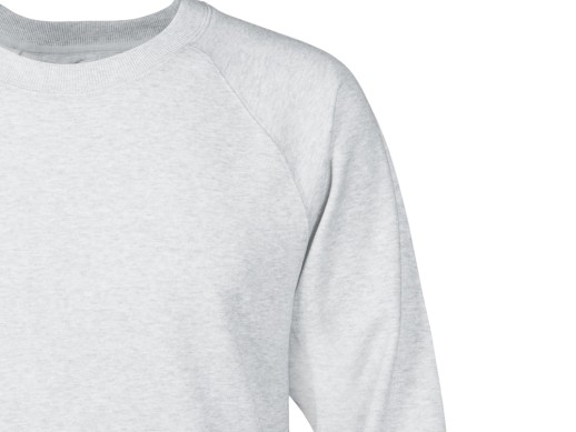 Свитшот оверсайз с рукавом реглан Belgrade, унисекс, серый меланж