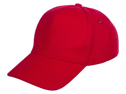 Бейсболка Florida 350 5-панельная, красный с нанесением логотипа с нанесением логотипа