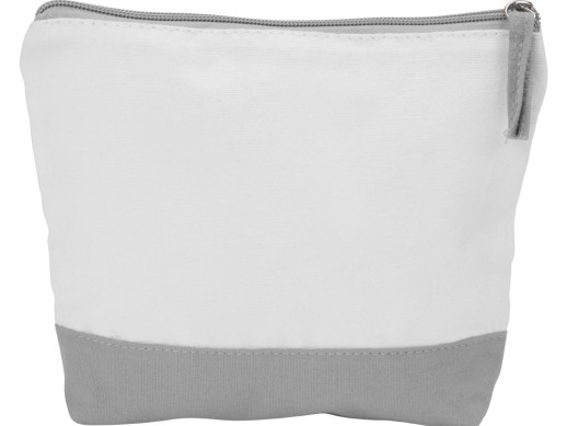 Косметичка хлопковая Cotton, серый (P) с нанесением логотипа с нанесением логотипа