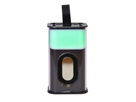 Колонка с RGB подсветкой Sona, черный с нанесением логотипа с нанесением логотипа