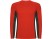 Футболка Shanghai мужская с длинным рукавом, красный/графитовый с нанесением логотипа с нанесением логотипа