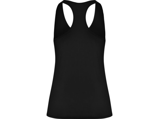 Топ спортивный Aida женский, черный с нанесением логотипа с нанесением логотипа