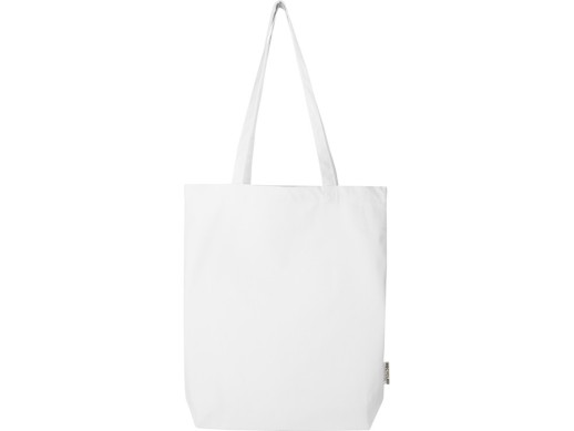 Florida эко-сумка плотностью 270 г/м² - Белый с нанесением логотипа с нанесением логотипа