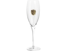 Набор бокалов для шампанского За Россию Chinelli в деревянной коробке