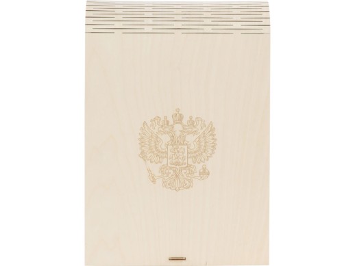 Набор бокалов для шампанского За Россию Chinelli в деревянной коробке