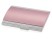 Визитница Смит, розовый/серебристый с нанесением логотипа с нанесением логотипа