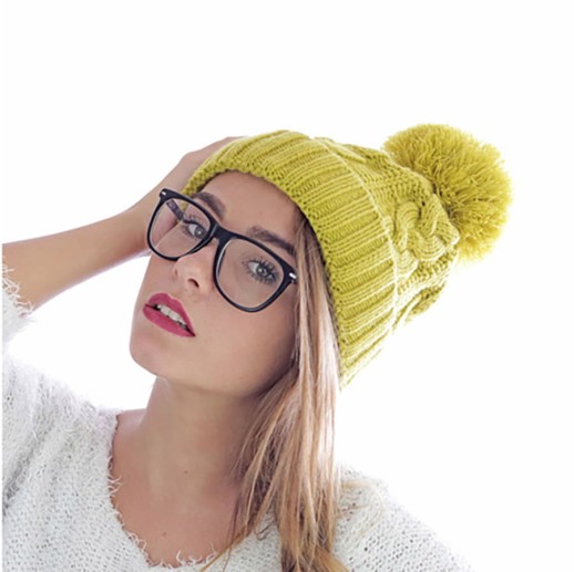 Шапка VOGUE, темно-синий, верх: 100% акрил, подкладка: 100% полиэстер -  25490.26 с нанесением логотипа с нанесением логотипа