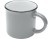 Bari керамическая кружка объемом 240 мл, серый с нанесением логотипа с нанесением логотипа