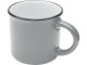 Bari керамическая кружка объемом 240 мл, серый с нанесением логотипа с нанесением логотипа