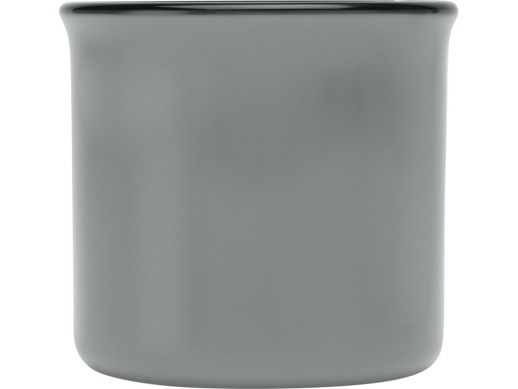 Bari керамическая кружка объемом 240 мл, серый с нанесением логотипа с нанесением логотипа