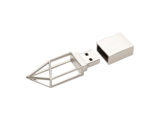 USB-флешка на 32 ГБ, micro USB серебро с нанесением логотипа с нанесением логотипа