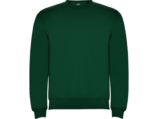 Свитшот с начесом Clasica унисекс, бутылочный зеленый