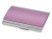 Визитница Смит, фиолетовый/серебристый с нанесением логотипа с нанесением логотипа