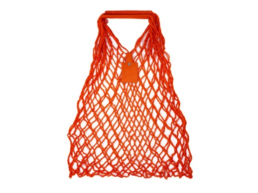 Авоська Dream М old style 15 литров с кожаными ручками, оранжевый (5)