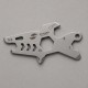 Мини-мультитул карманный Stinger, 60 x 31 мм, 5 функций, акула, нержавеющая сталь, серебристый, в блистере