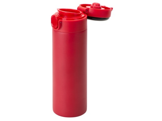 Вакуумная термокружка Waterline с медной изоляцией Bravo, 400 мл, тубус, красный