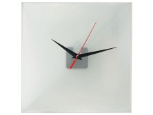 Часы настенные квадратные из стекла 28х28 см Nile