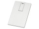 Флеш-карта USB 2.0 64 Gb в виде металлической карты Card Metal, серебристый с нанесением логотипа с нанесением логотипа