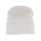 Шапка вязаная двойная Essential, с отворотом, белый,100% акрил 51100/102