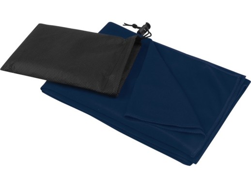 Lucas спортивное полотенце из переработанного полиэстера 50х100 см - Темно - синий