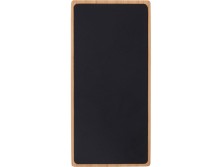 Внешний аккумулятор с подсветкой лого и солнечной панелью Reedia S1, 10000 mAh, бамбук, черный