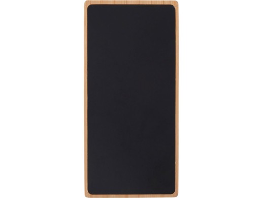 Внешний аккумулятор с подсветкой лого и солнечной панелью Reedia S1, 10000 mAh, бамбук, черный