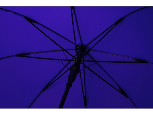 Зонт-трость полуавтомат Wetty с проявляющимся рисунком, синий с нанесением логотипа с нанесением логотипа