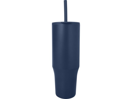 Brady термостакан с силиконовой трубочкой, объемом 900 мл, сертифицированный согласно RCS - Темно - синий